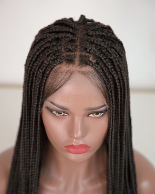 Knotless Braided Wig, Box Braids, Full Lace Braid Wig, Newlook - China Hot  Selling Iten and Anterior Lace price