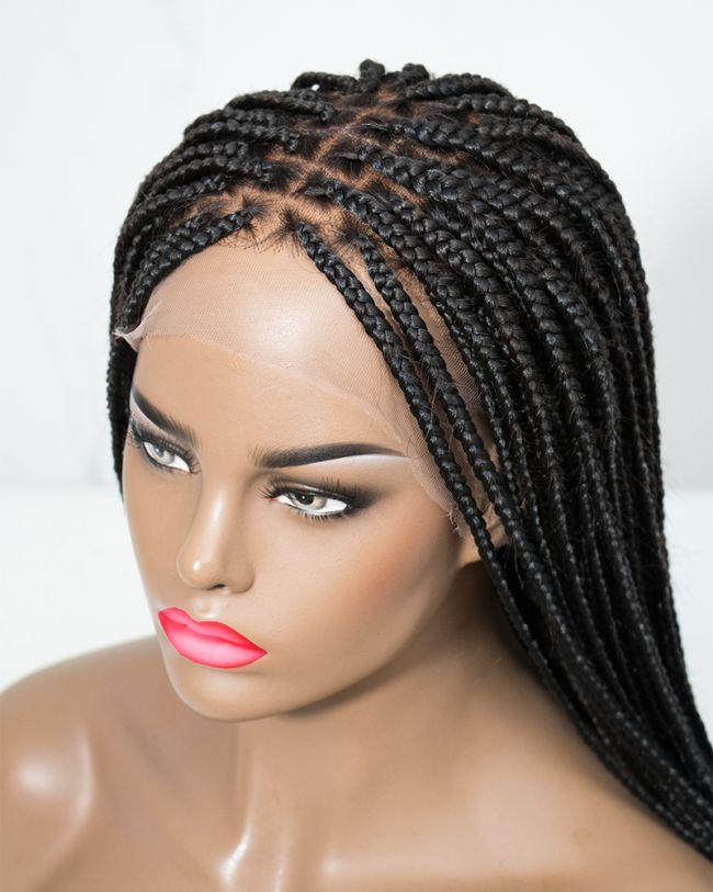 Knotless Braided Wig, Box Braids, Full Lace Braid Wig, Newlook - China Hot  Selling Iten and Anterior Lace price