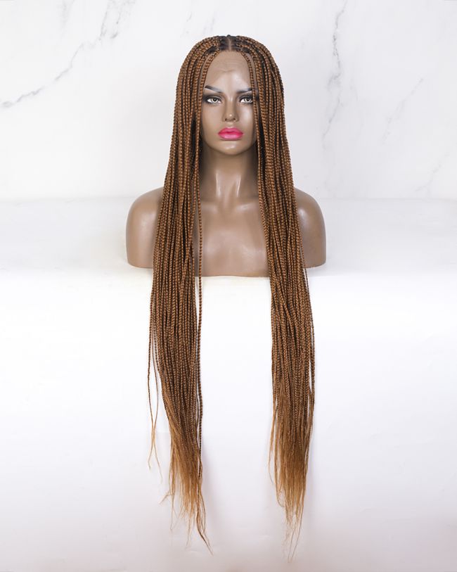 Mia - Knotless Box Braided Wig (Lace Front Wig)